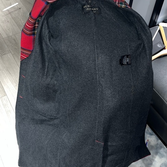 Bwot Burberry Tartan Double-Faced Wool Cashmere Oversized Coat - Picture 7 of 10